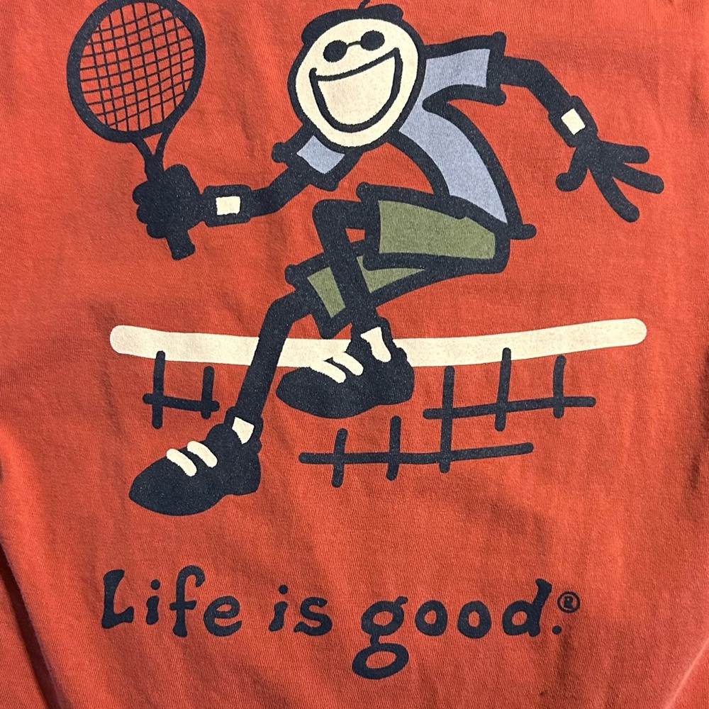Life Is Good Orange Kids Short Sleeve Tee‎